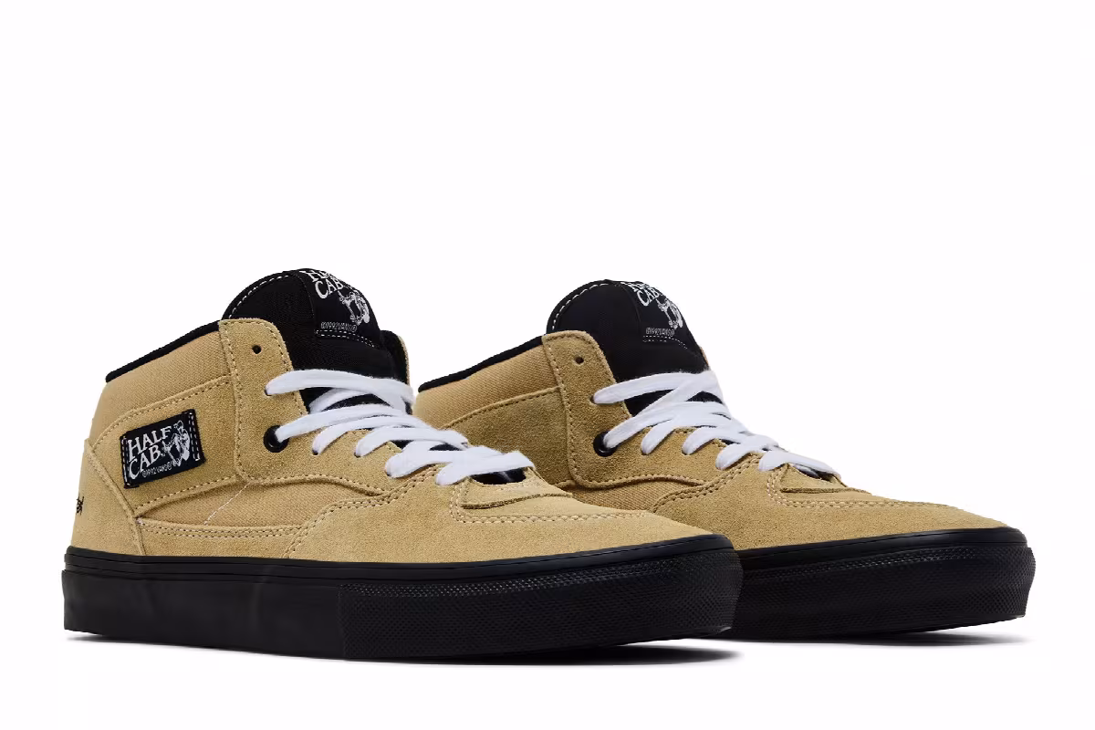 Elihah Berle x Vans Skate Half Cab Light Khaki Black, view 9