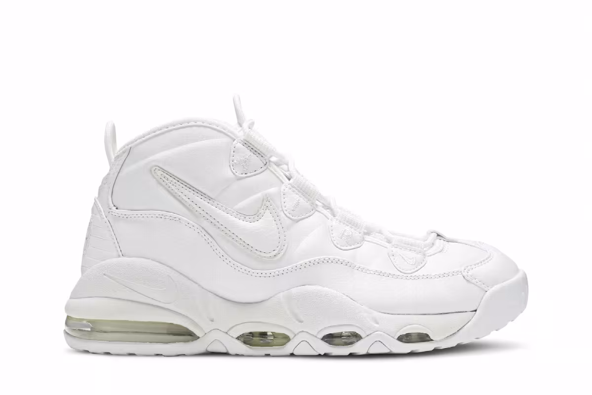 Nike Air Max Uptempo Triple White, view 2