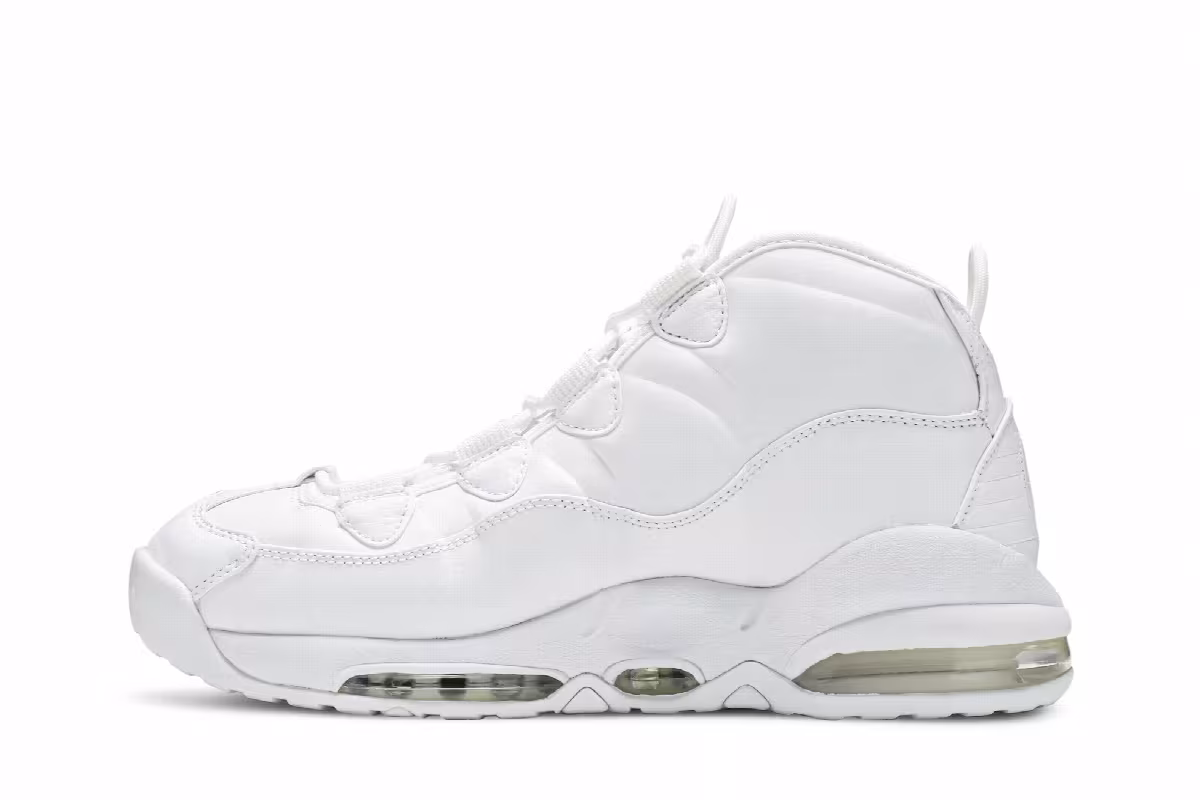 Nike Air Max Uptempo Triple White, view 4