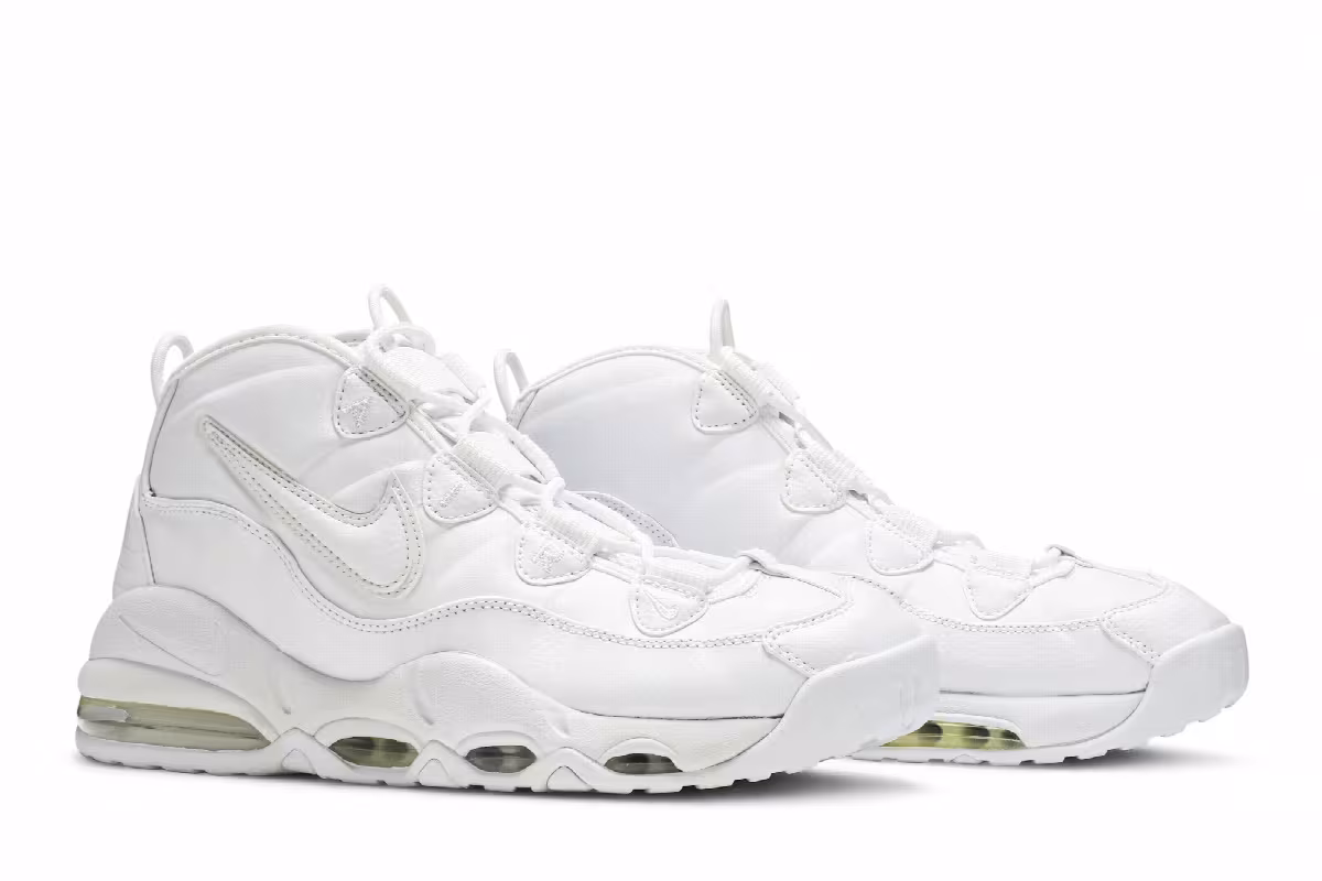Nike Air Max Uptempo Triple White, view 9