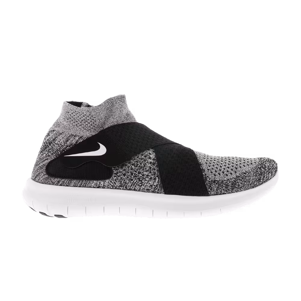 Nike Free Run Motion Flyknit 2017 Black White