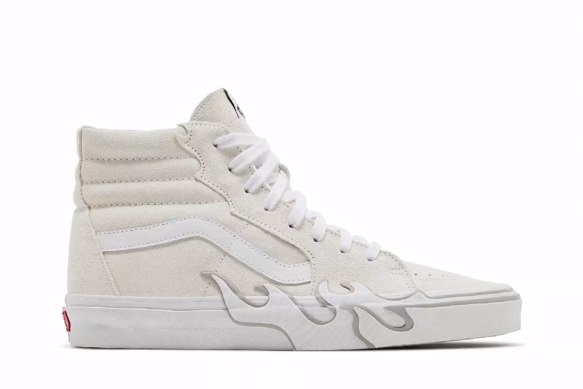 Vans Sk8-Hi Flame - White, view 2