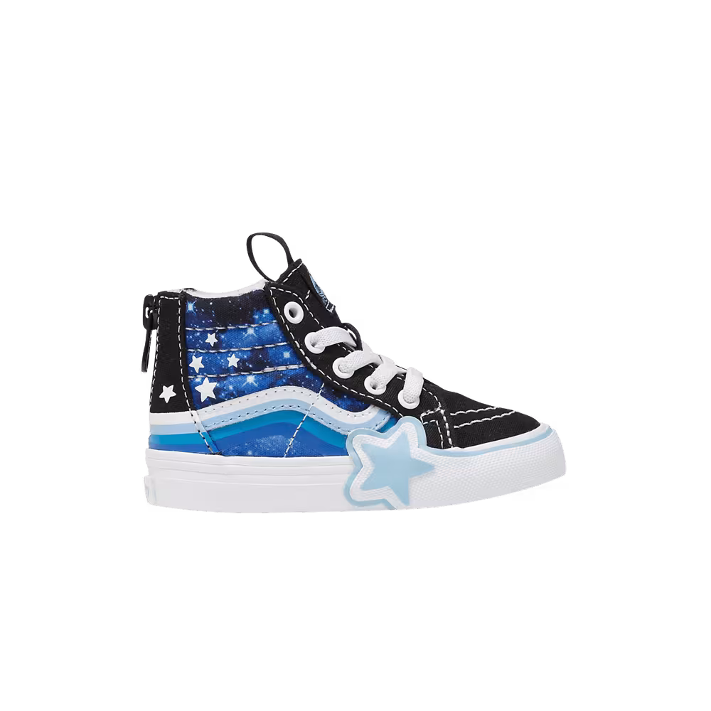 Vans Sk8-Hi Zip Toddler Glow Galaxy Black