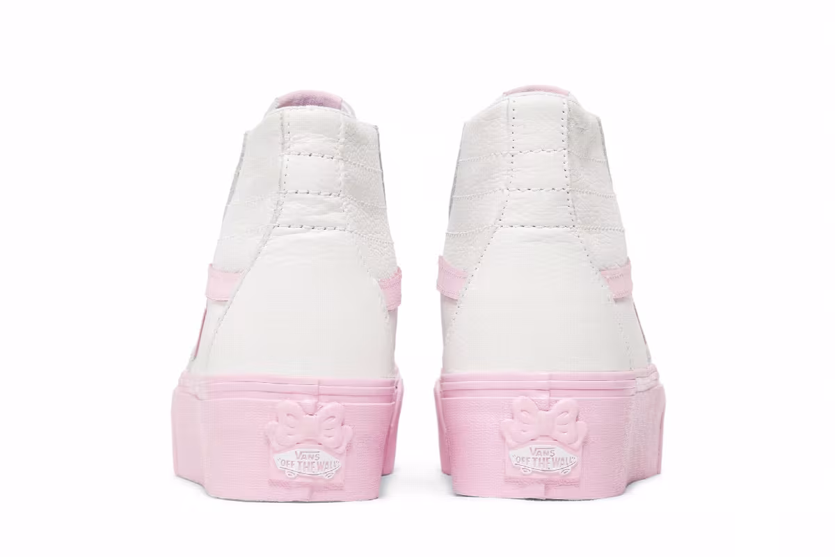 Barbie x Vans Sk8-Hi Tapered Stackform White Pink, view 7