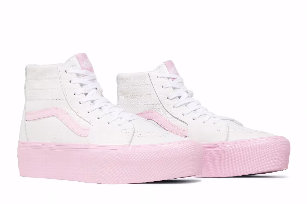 Barbie x Vans Sk8-Hi Tapered Stackform White Pink, view 9
