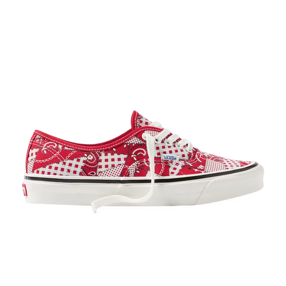 WP x Vans Authentic 44 DX Paisley Patchwork - Racing Red