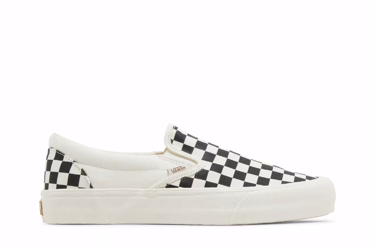 Vans Slip-On VR3 Black Marshmallow Checkerboard, view 2