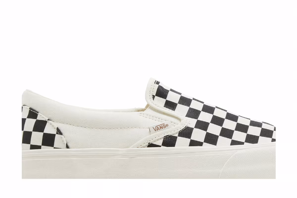 Vans Slip-On VR3 Black Marshmallow Checkerboard, view 3