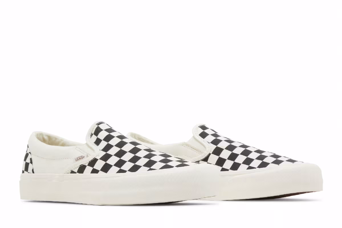 Vans Slip-On VR3 Black Marshmallow Checkerboard, view 9