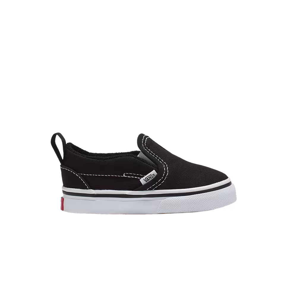 Vans Slip-On V Toddler Black White