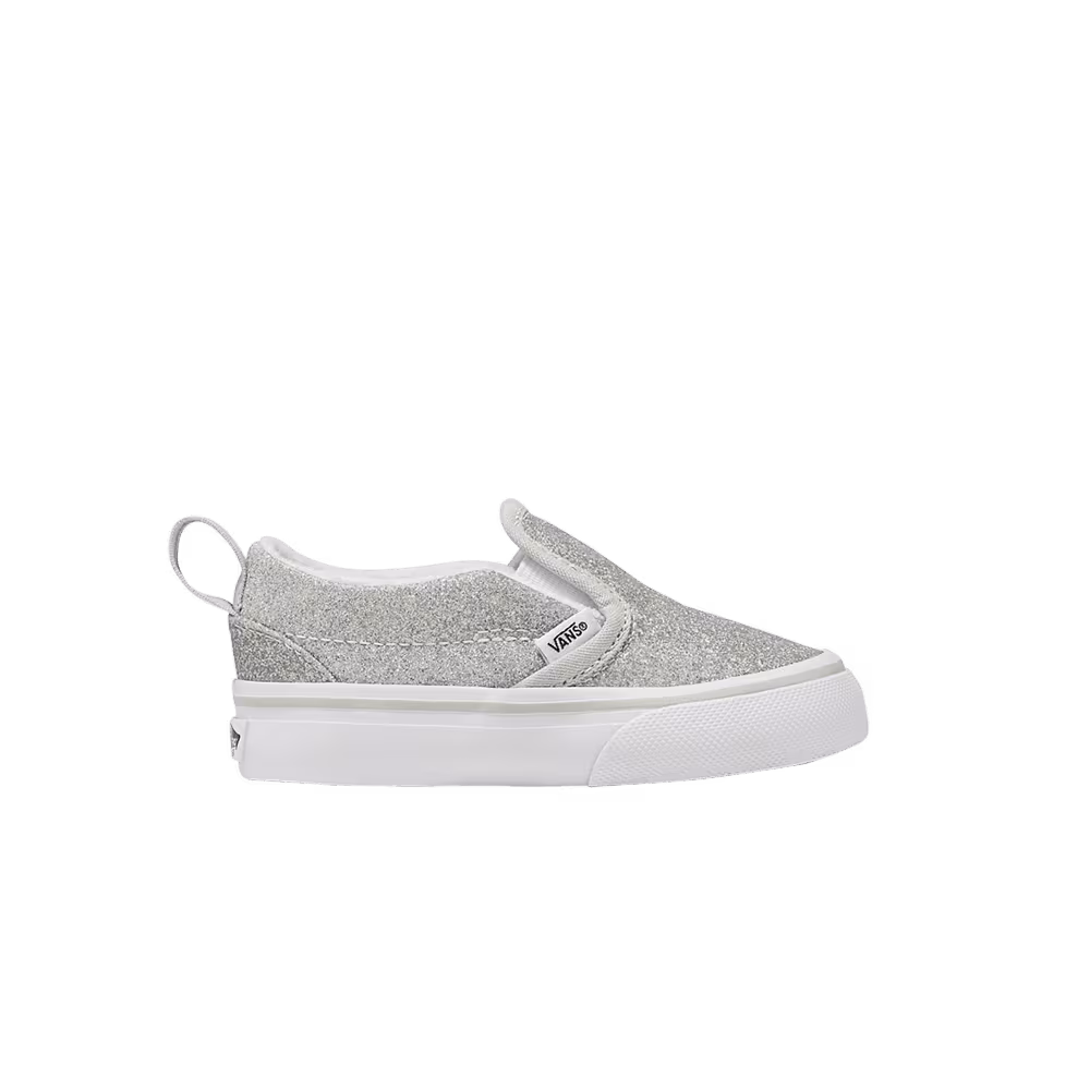 Vans Slip-On V Toddler Glitter - Silver