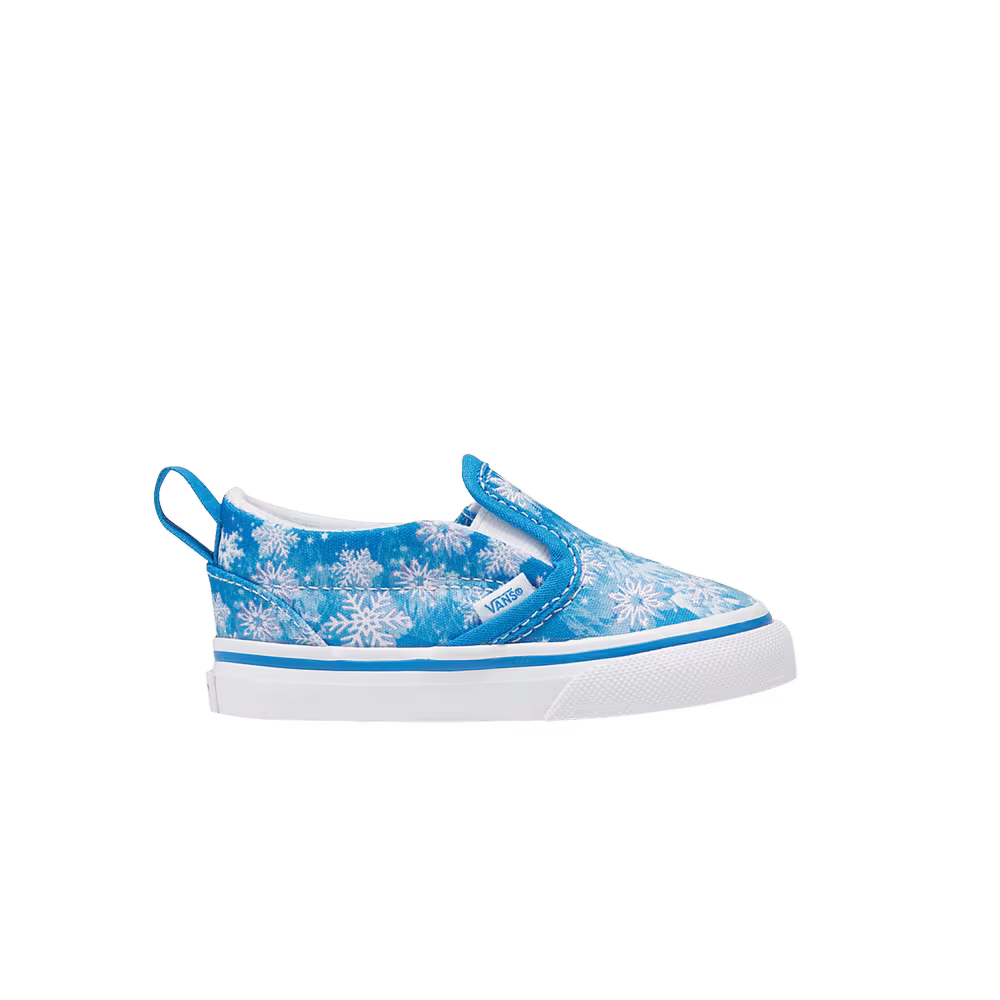 Vans Slip-On V Toddler Snowflakes - Winter Wonderland Blue
