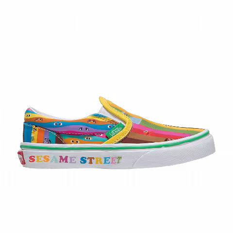 Sesame Street x Vans Classic Slip-On Kids 'Rainbow Stripes'