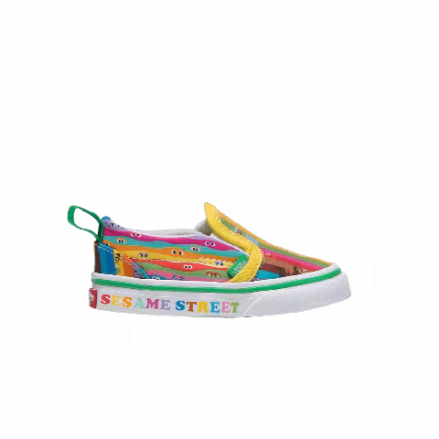 Vans Sesame Street x Slip-On V Toddler 'Rainbow Stripes'