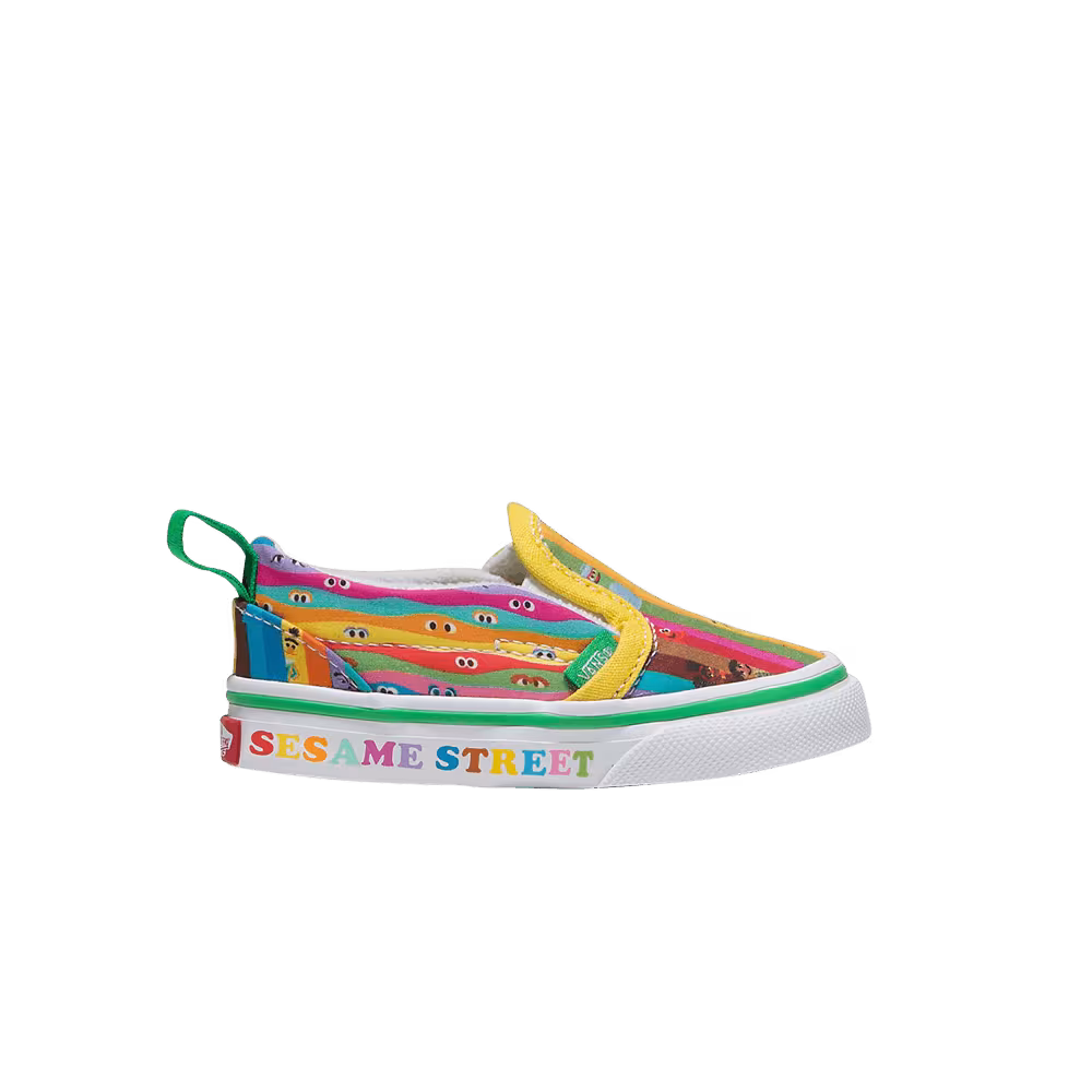 Vans Sesame Street x Slip-On V Toddler Rainbow Stripes