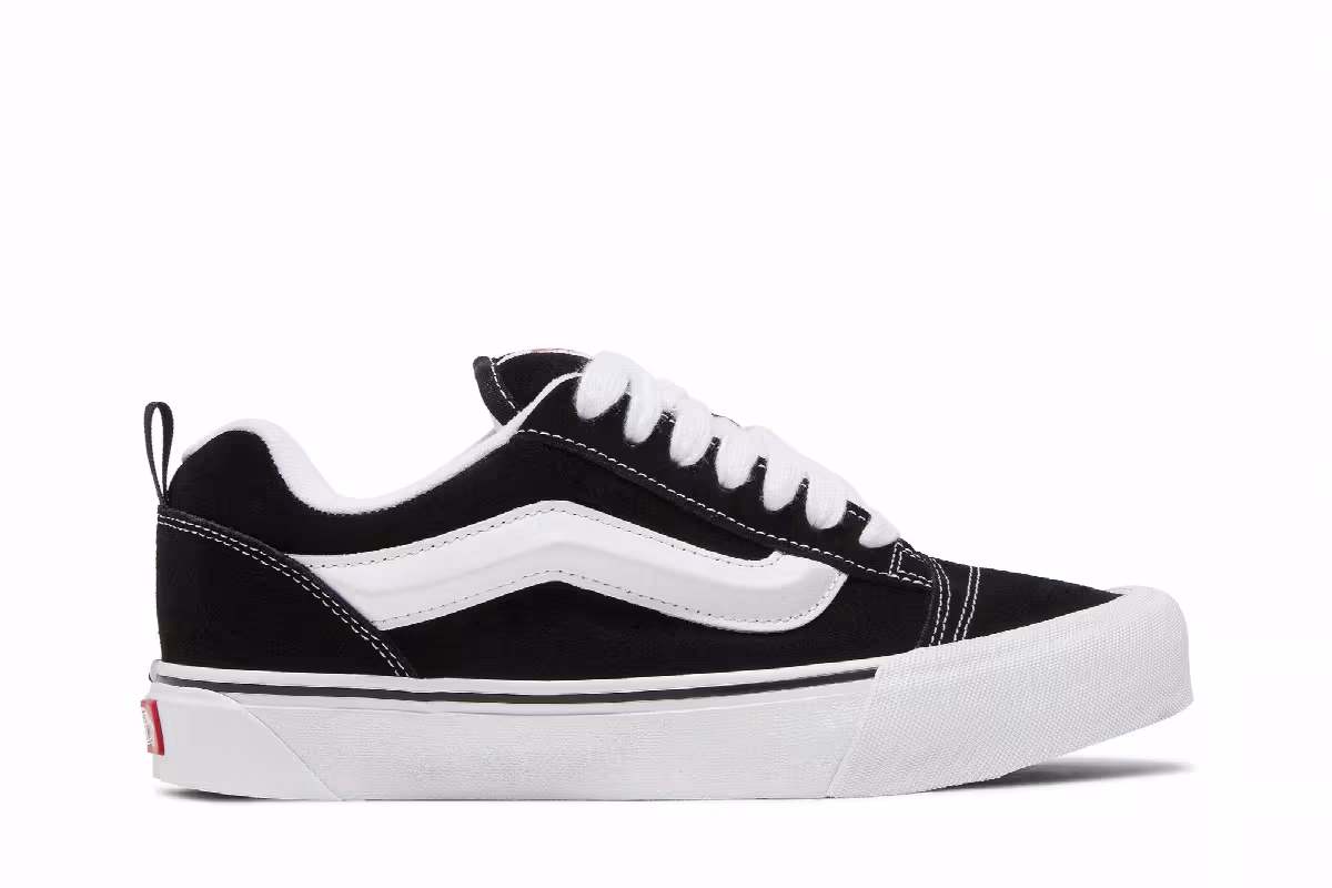 Vans Knu-Skool Black White, view 2