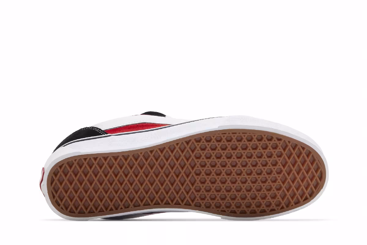 Vans Men's Knu-Skool Black Red, view 5