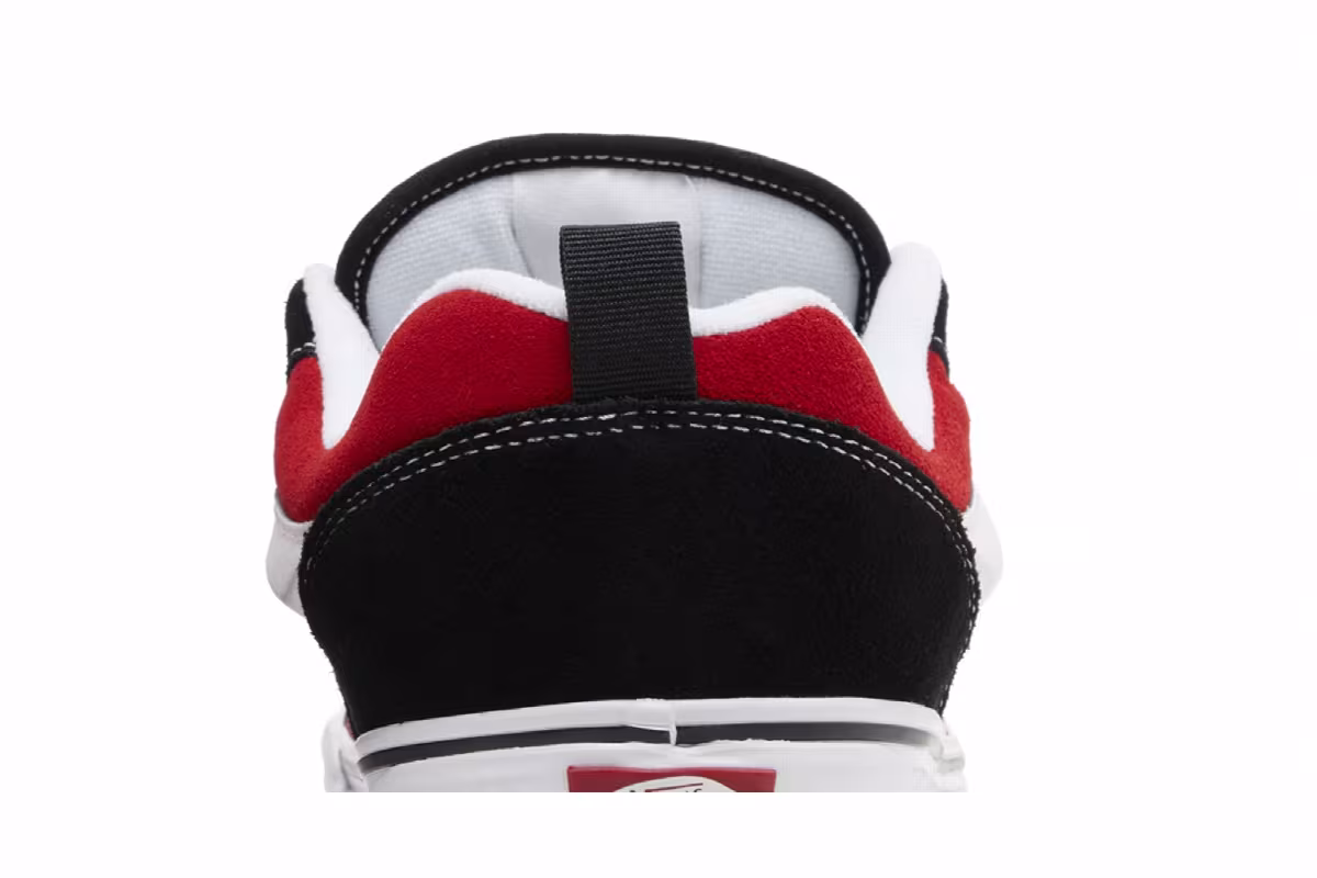 Vans Men's Knu-Skool Black Red, view 8