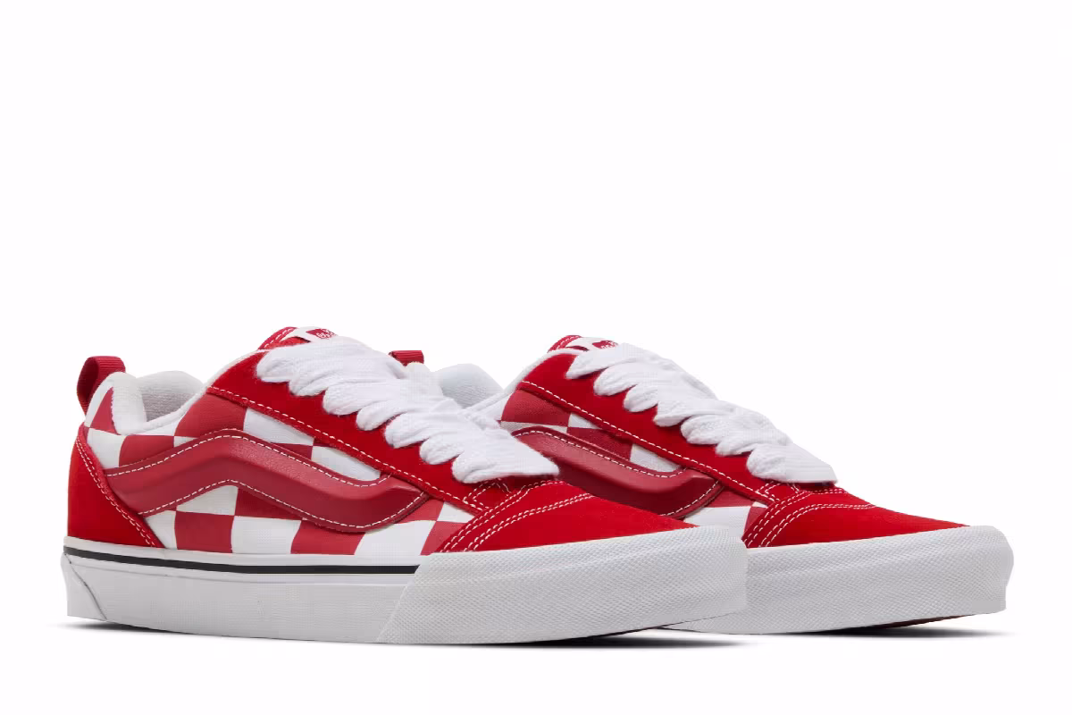 Vans Knu-Skool Mega Check Red, view 9