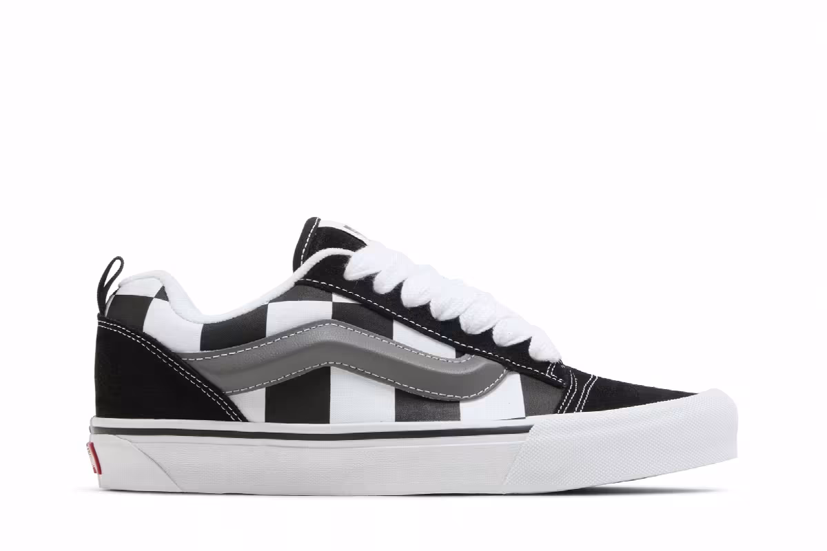 Vans Knu-Skool Mega Check Black, view 2