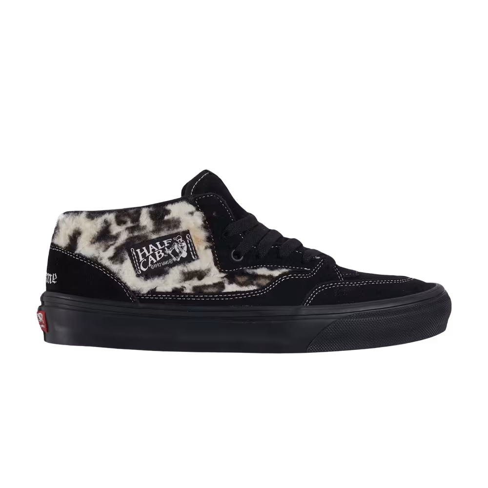 Supreme x Vans Skate Half Cab Leopard Pack - Black