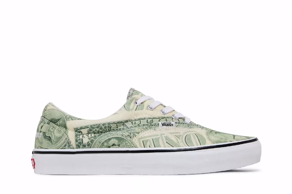 Supreme x Vans Skate Era Dollar Bill, view 2