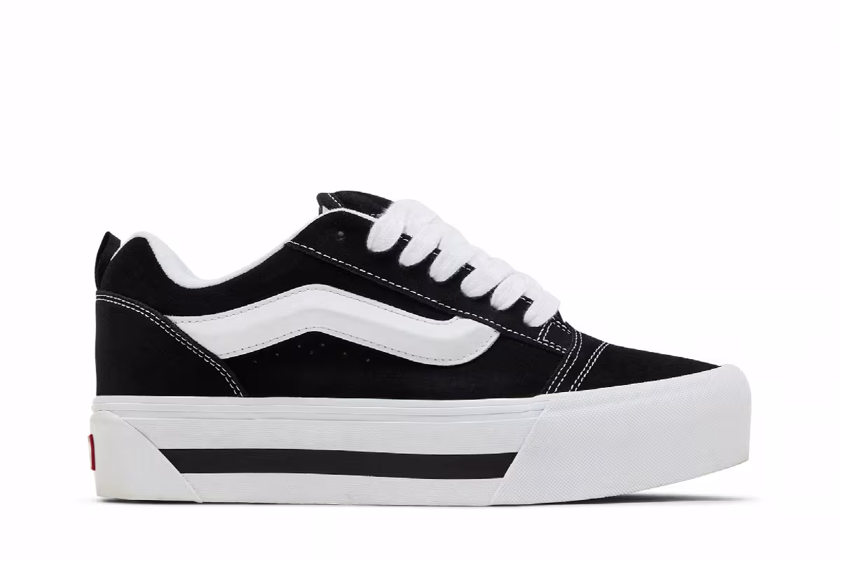 Vans Knu Stack Nostalgia Black White, view 2