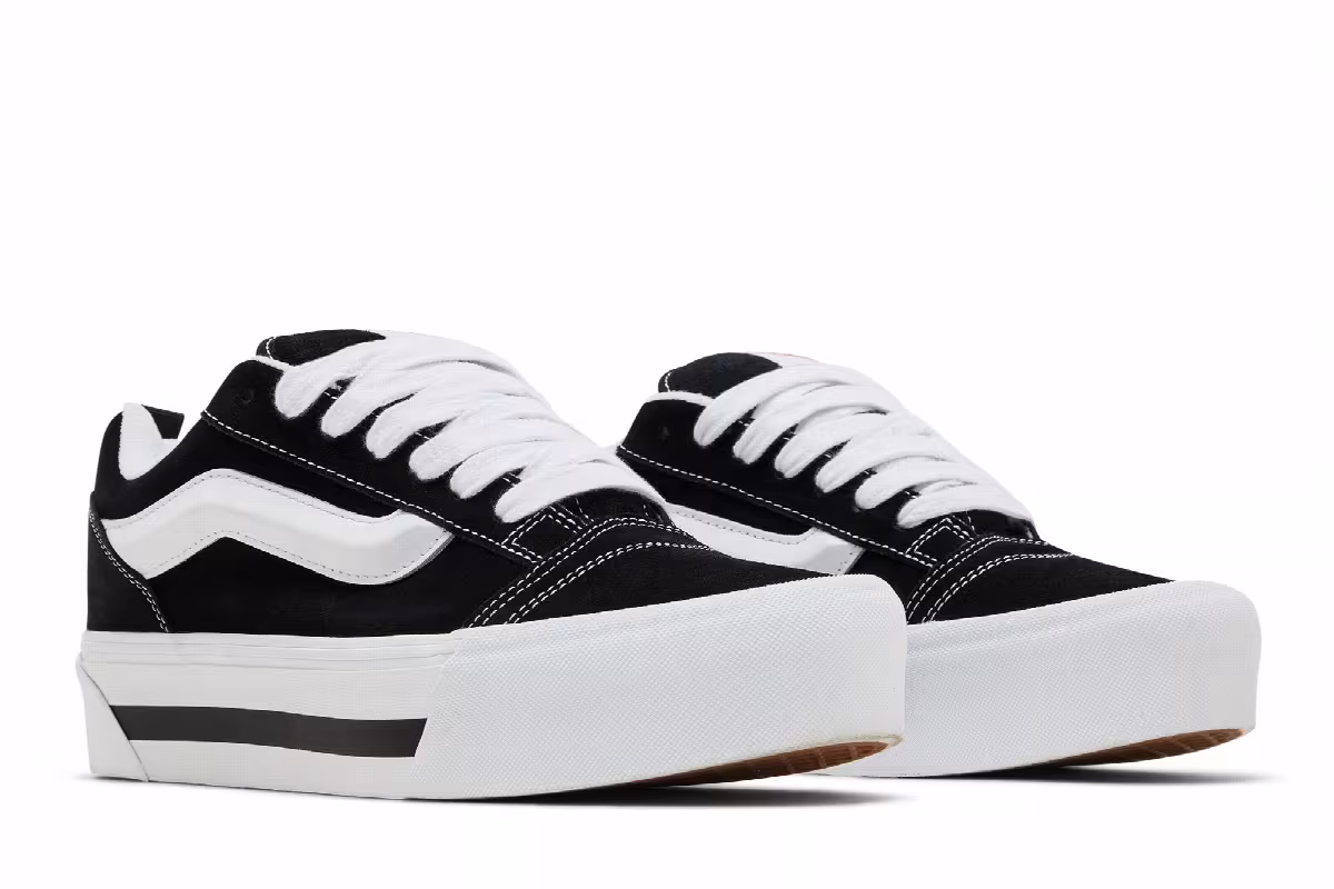 Vans Knu Stack Nostalgia Black White, view 9