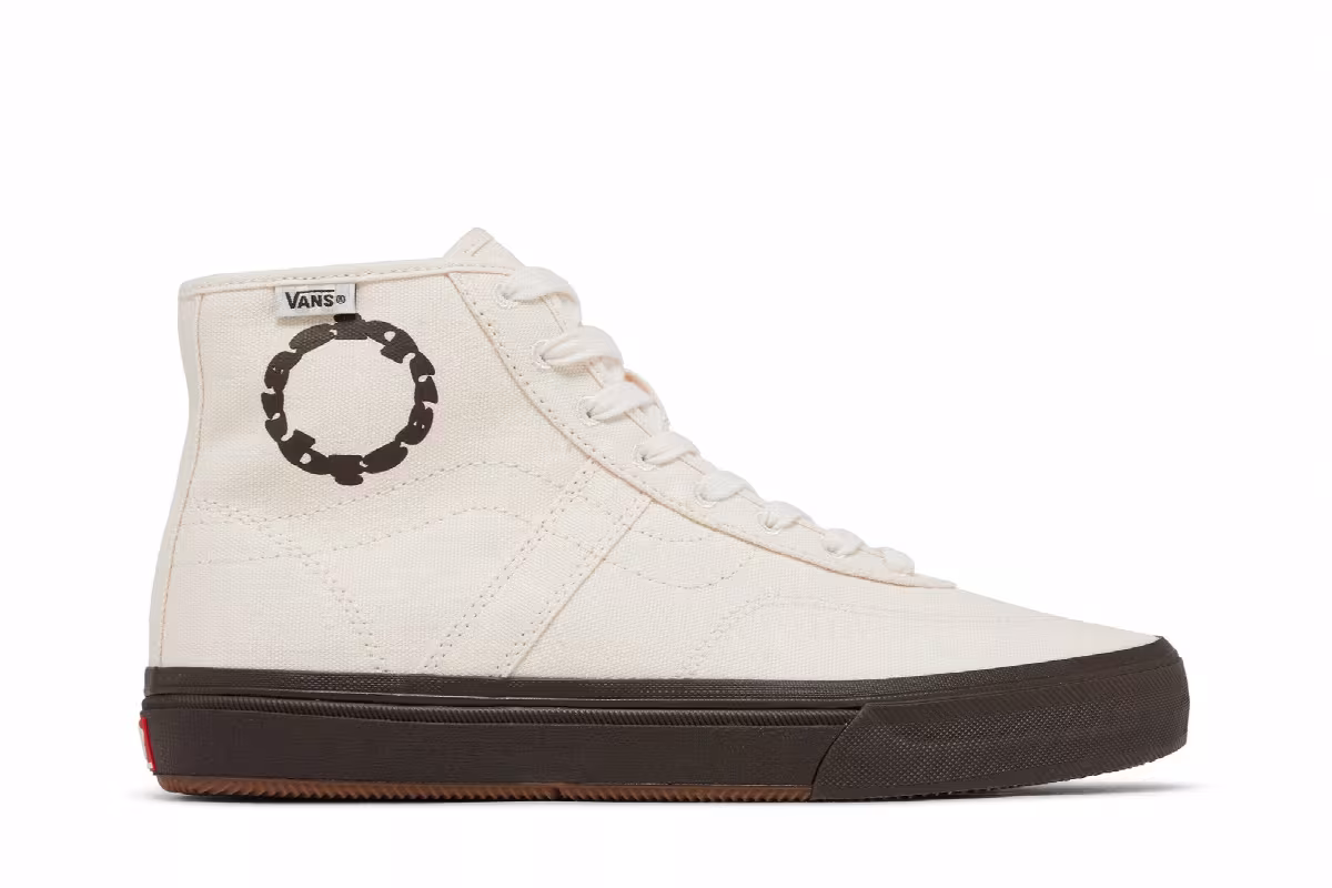 Vans Quasi Skateboards x Gilbert Crockett High Decon Cream Brown, view 2