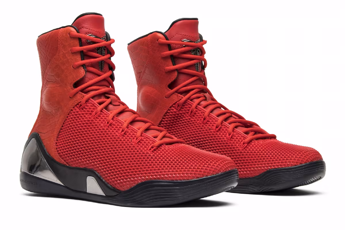 Nike Kobe 9 High KRM EXT Red Mamba, view 9