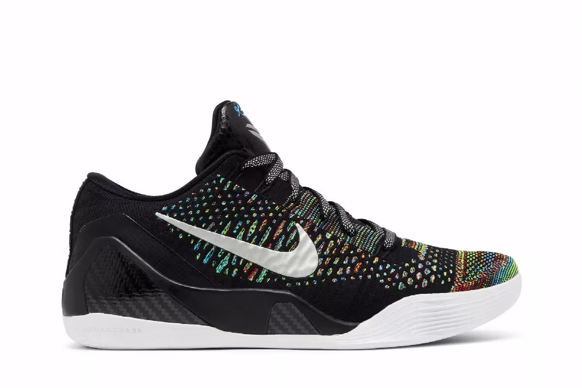 Nike Kobe 9 Elite Low Premium HTM Milan - Black Multi-Color, view 2