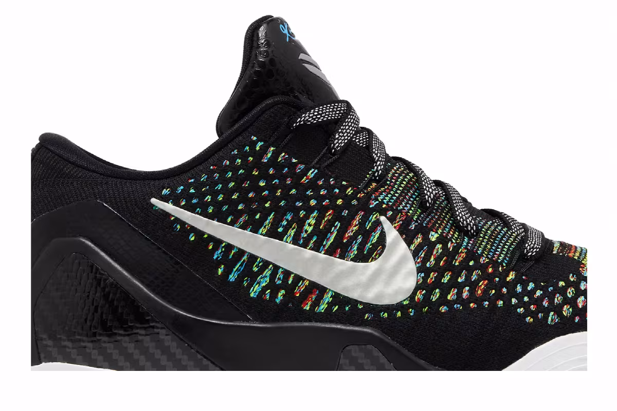 Nike Kobe 9 Elite Low Premium HTM Milan - Black Multi-Color, view 3