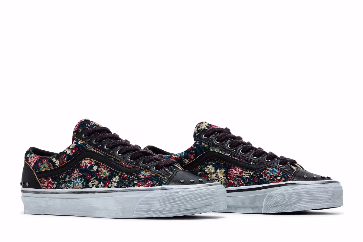 Vans Old Skool 36 Vibram Black Floral, view 9
