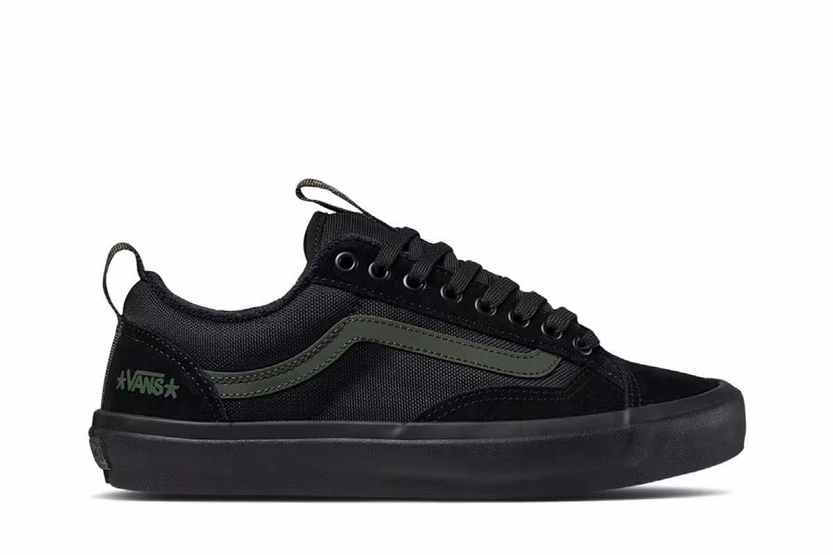 Atiba Jefferson x Vans Old Skool 36+ Atiba Black Dark Green, view 2