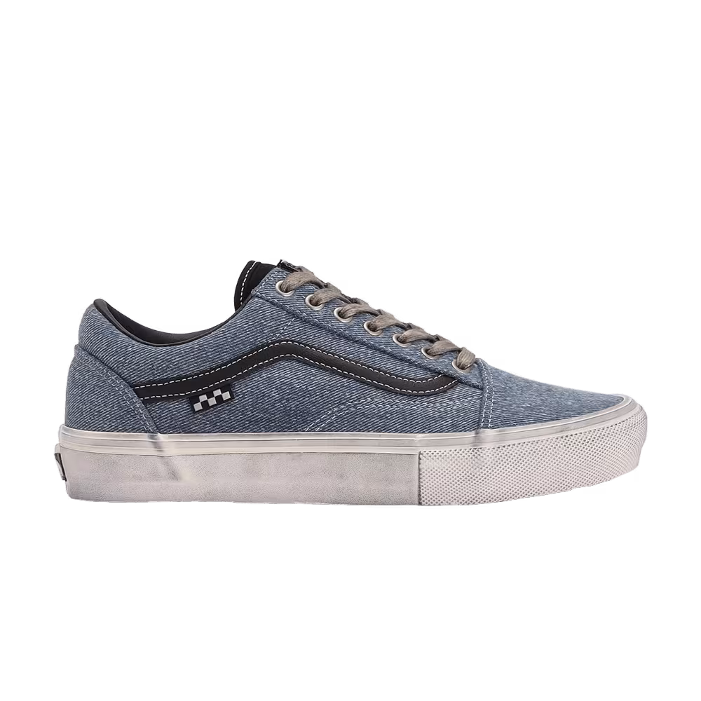 Vans Skate Old Skool Denim Blue Distressed