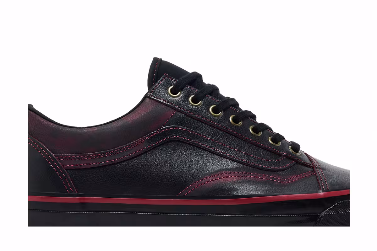 Tania Cruz x Vans Premium Old Skool Dark Red Rub-Away, view 3