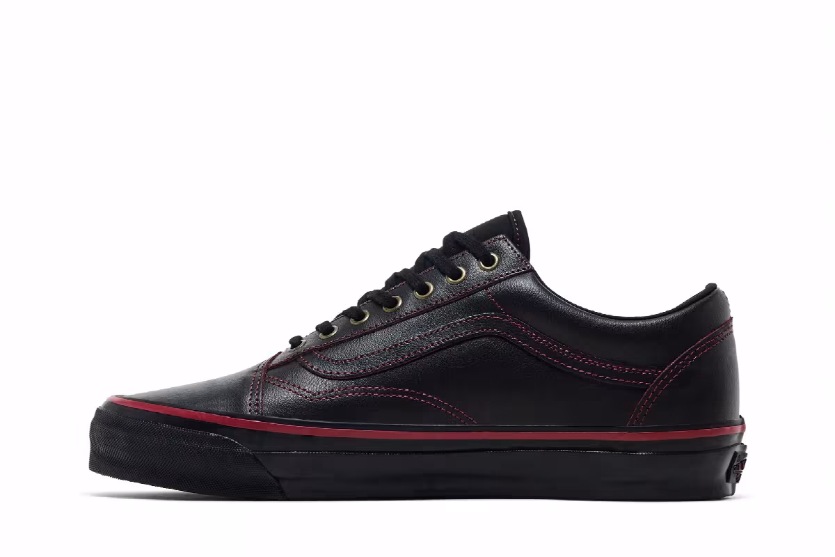 Tania Cruz x Vans Premium Old Skool Dark Red Rub-Away, view 4