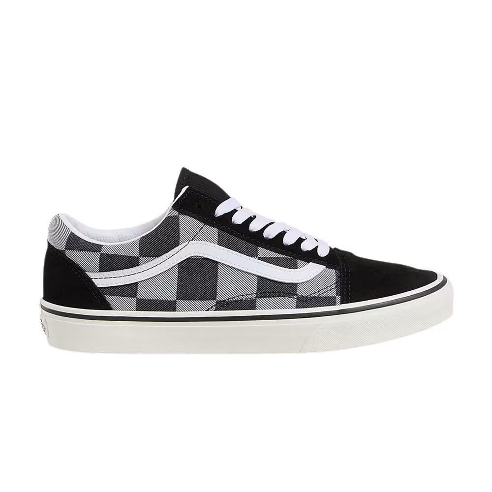 Vans Old Skool Black Large Checkerboard