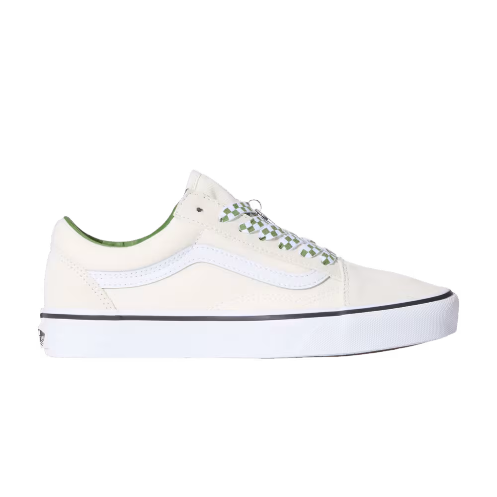 Vans Old Skool Checkerboard Lace - Marshmallow Gree