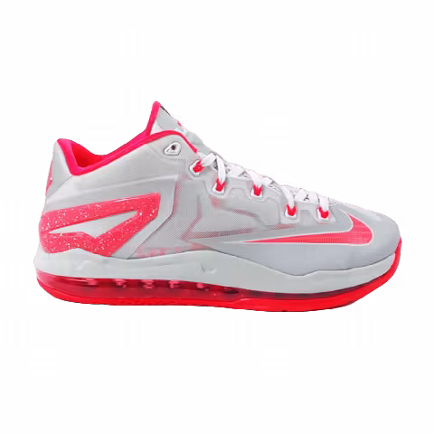 Nike LeBron 11 Low 'Base Grey Laser Crimson'