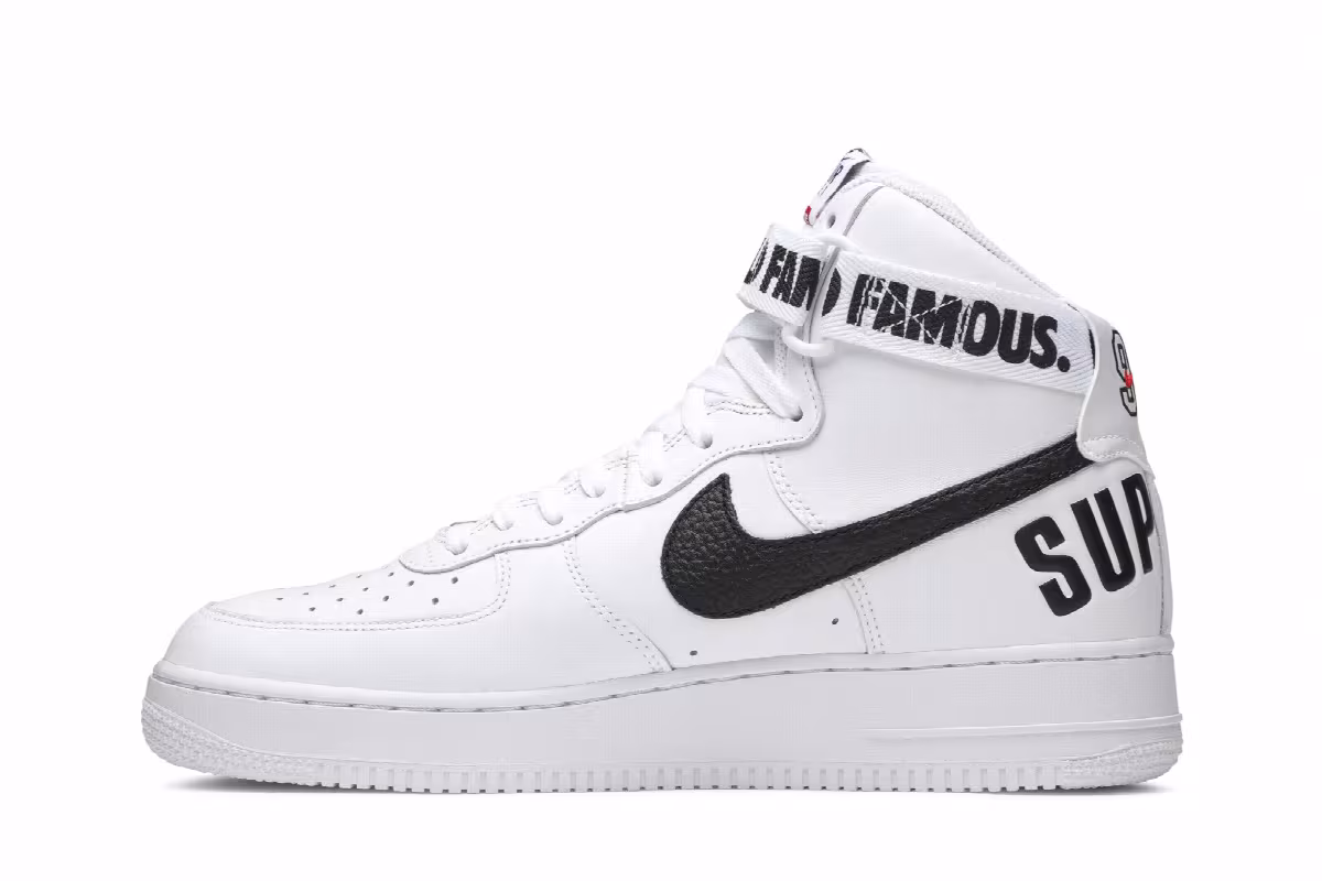 Supreme x Nike Air Force 1 High Supreme White, view 4