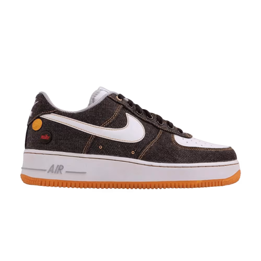 Nike Air Force 1 Black Denim