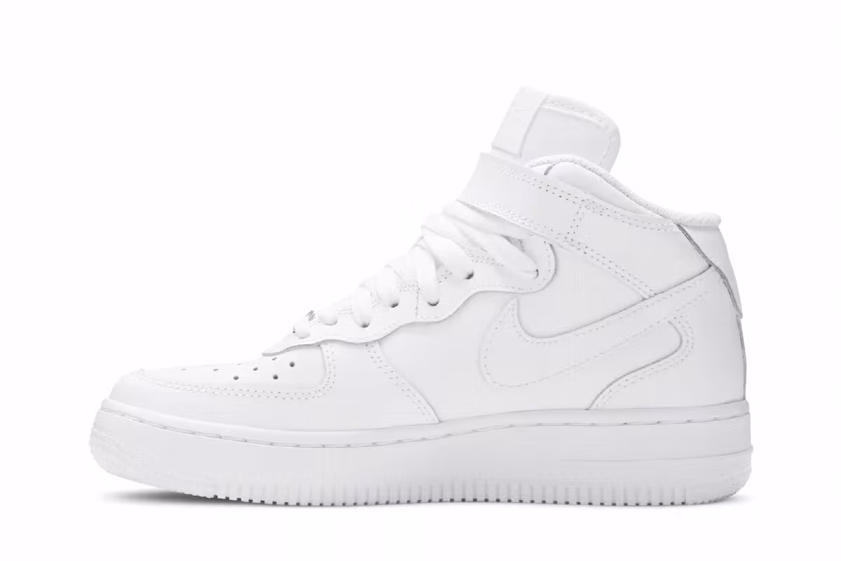 Nike Air Force 1 Mid White, view 4