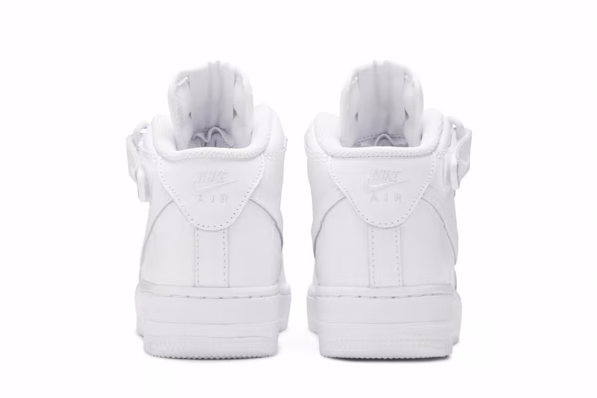 Nike Air Force 1 Mid White, view 7