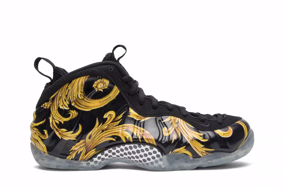 Supreme x Nike Air Foamposite One SP Black, view 2