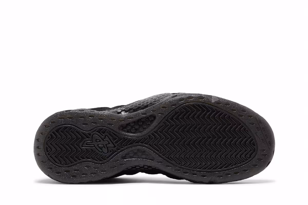 Nike Air Foamposite One Prm Triple Black, view 5