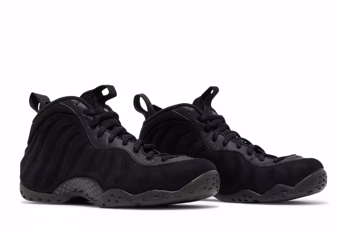 Nike Air Foamposite One Prm Triple Black, view 9