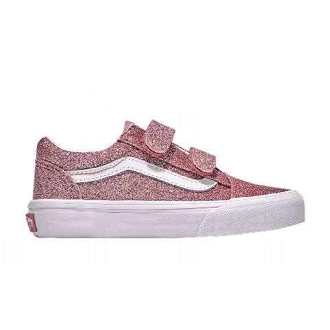 Vans Old Skool V Kids 'Rose Gold Pink Glitter'
