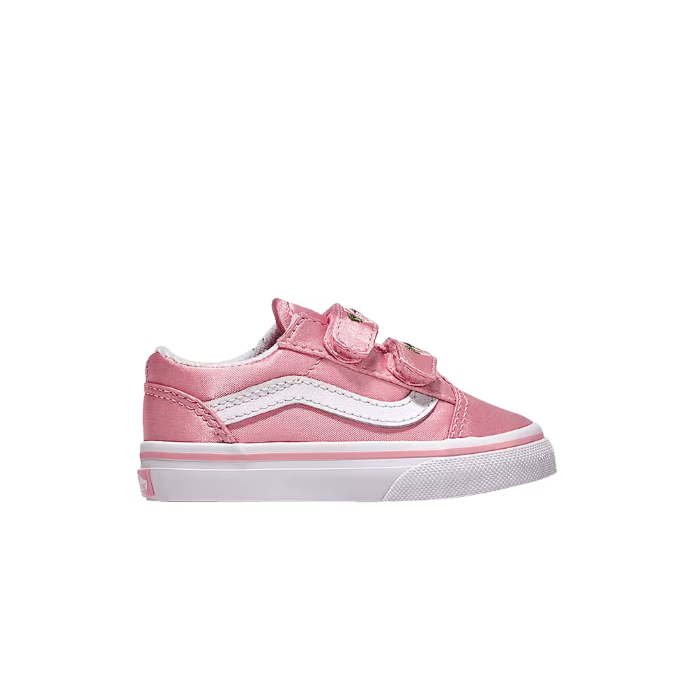 Vans Old Skool V Toddler Pink Satin