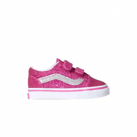 Vans Old Skool V Toddler 'Glitter Raspberry Rose Pink'